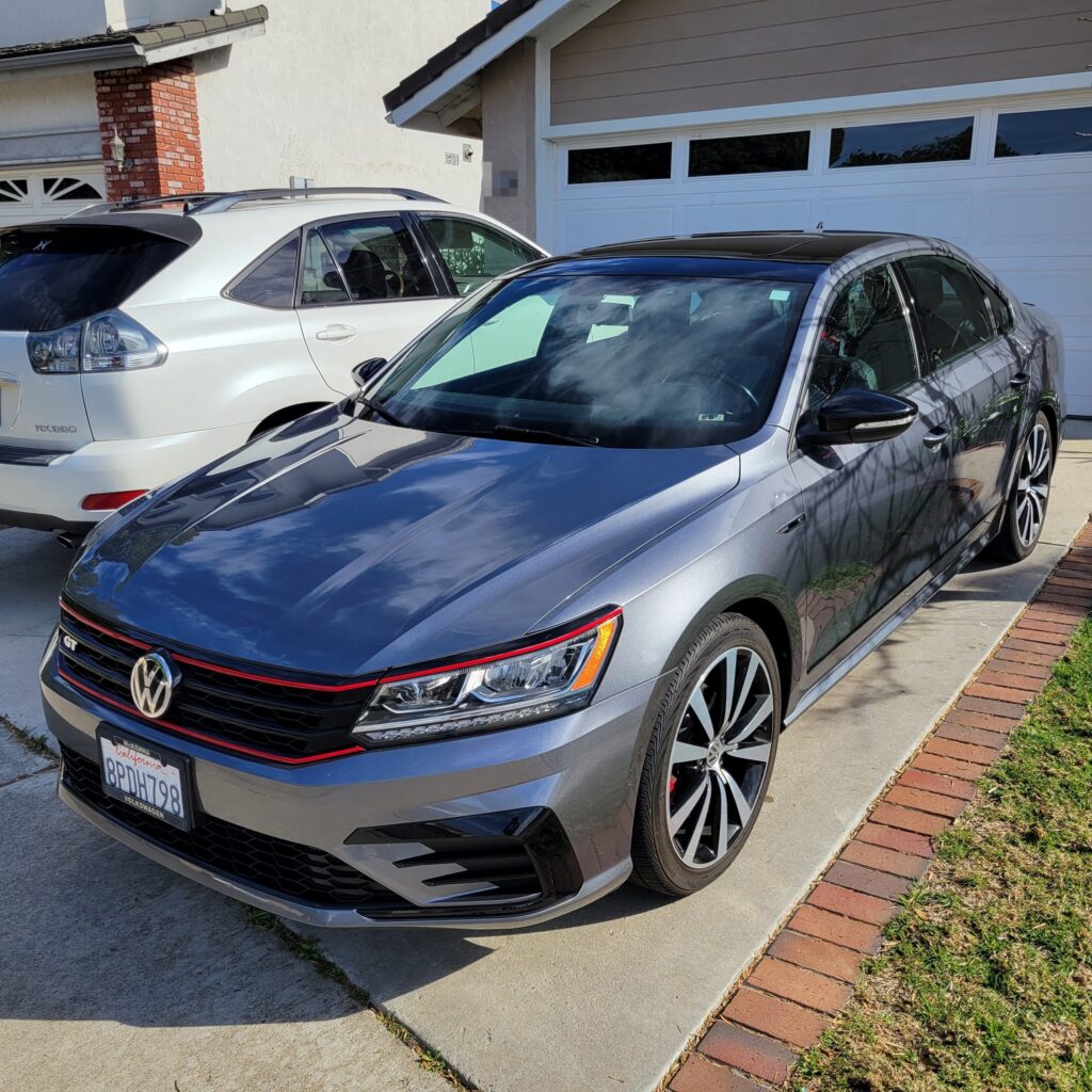 My later silver Volkswagen Passat GT.